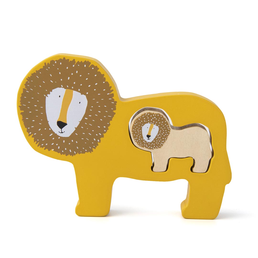 Puzzle bebés de madera - Mr. Lion